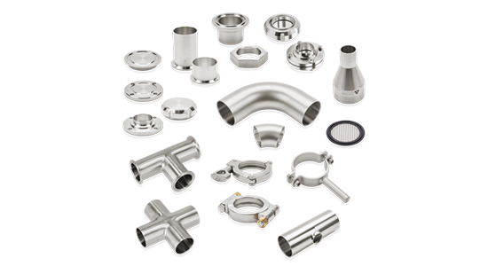 Hygienic fittings DIN for INCH