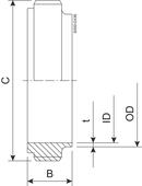 MALE PART IDF 38-316L
