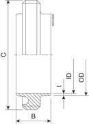 MALE PART RJT 63.5-316L