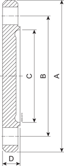 BLIND BNF DN100 H3 1.4404