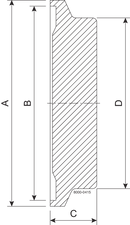 BLIND BBKS DN32 H3 1.4404