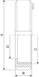 NUT F DN10 HSF0 1.4301
