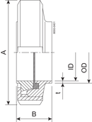 UNION S DN25 HSF0 1.4307 EPDM