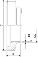 MALE SKC DN80 HSF0 1.4404