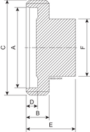 BLIND BGS DN100 H3 1.4404