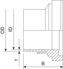 LINER BS DN100 H3 1.4404