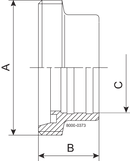 MALE EXP DN50 B 1.4301