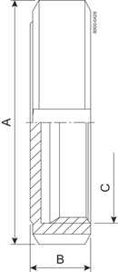 END CAP DN32 HSF0 1.4307