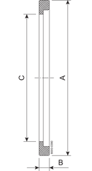 GASKET FLANGE DN100 EPDM
