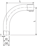BEND-90 31.8-POL/RAW-316L