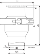 VALVE LKC ULTRAPURE DIN W/W