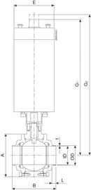 BALL VALVE SBV-ISO101-W/W-NC