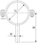 PIPE SUPPORT DN150-SB-304