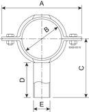 PIPE SUPPORT DN125X114.5-304